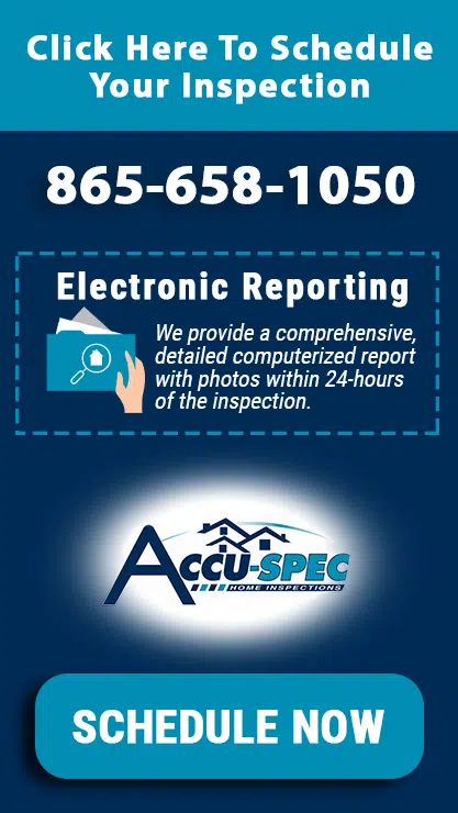 Accu-Spec Inspection Services, PC Schedule Banner - Knoxville TN Home Inspector