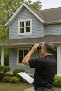 Home Inspection in Maryville TN – inspecting exterior and roof