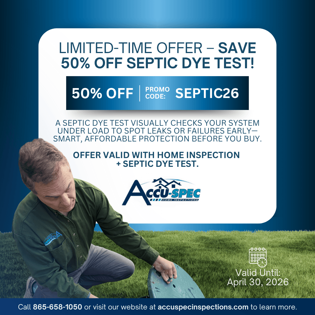 Accu-Spec Inspection Services Septic Dye Test Promo